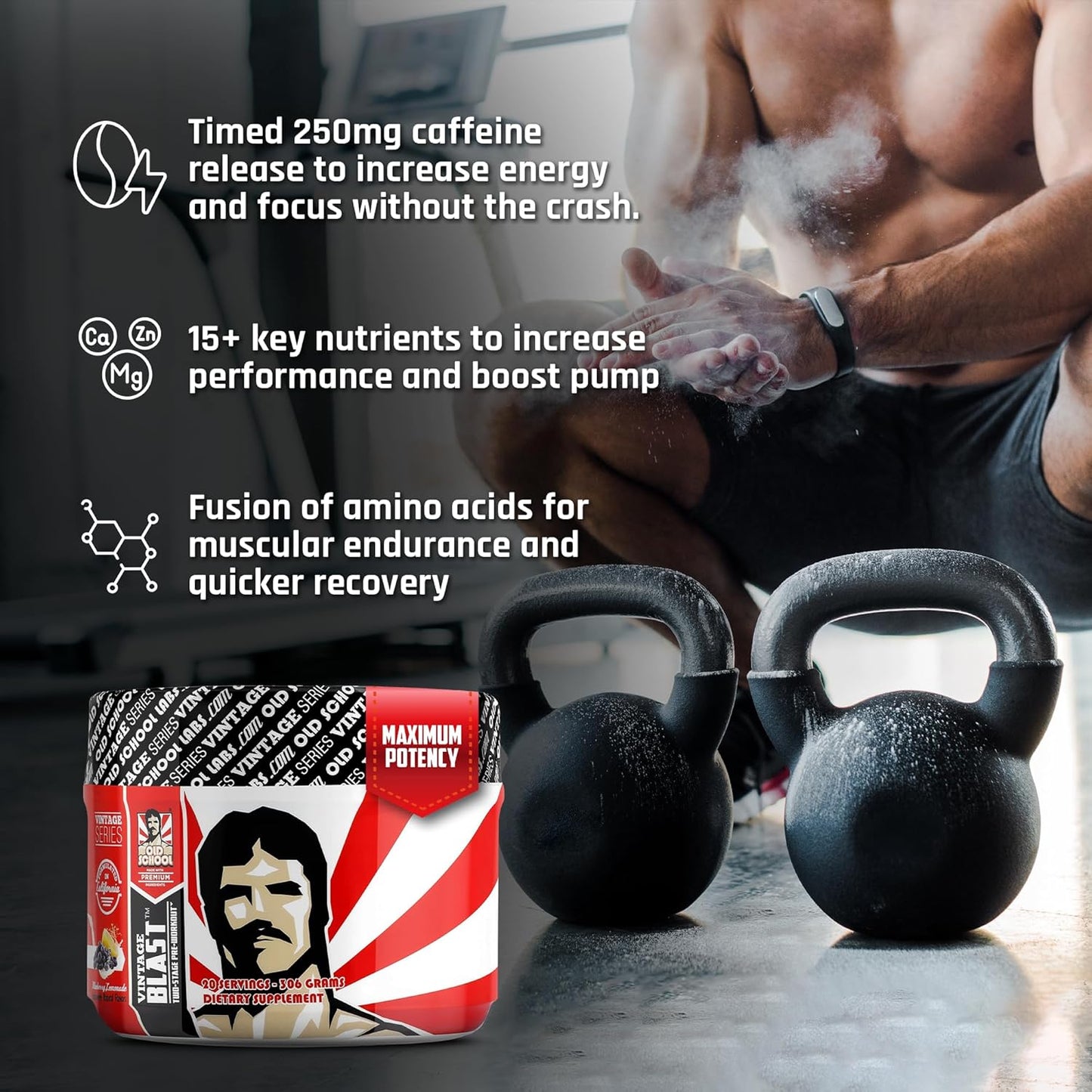 Old School Labs Ultimate 2 Stage Pre Workout for Explosive Energy