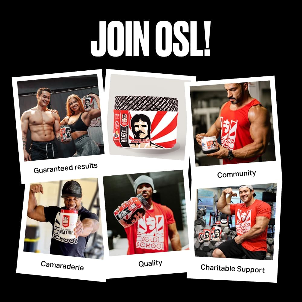 Old School Labs Ultimate 2 Stage Pre Workout for Explosive Energy